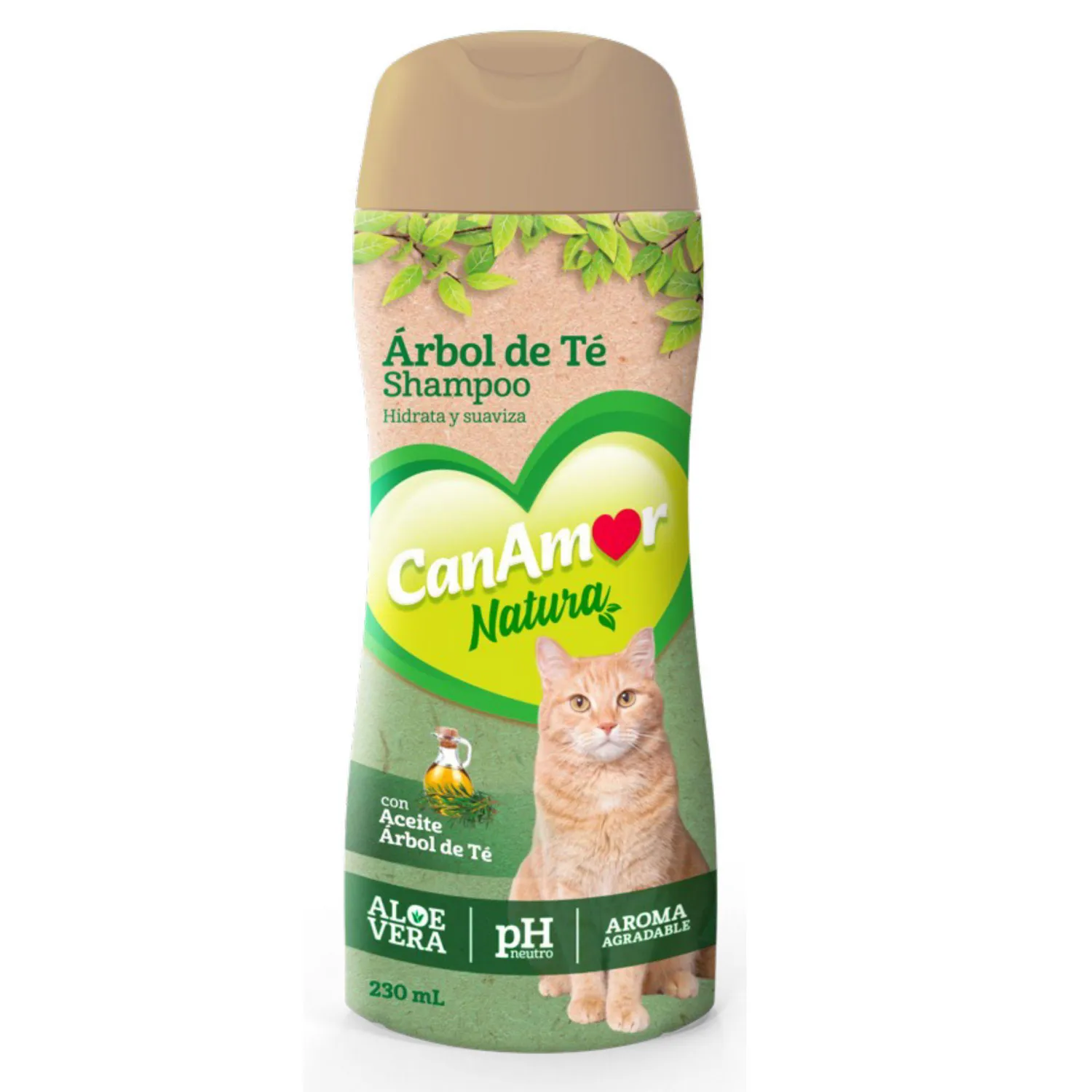Shampoo para Gatos CanAmor Árbol de Té 230 mL